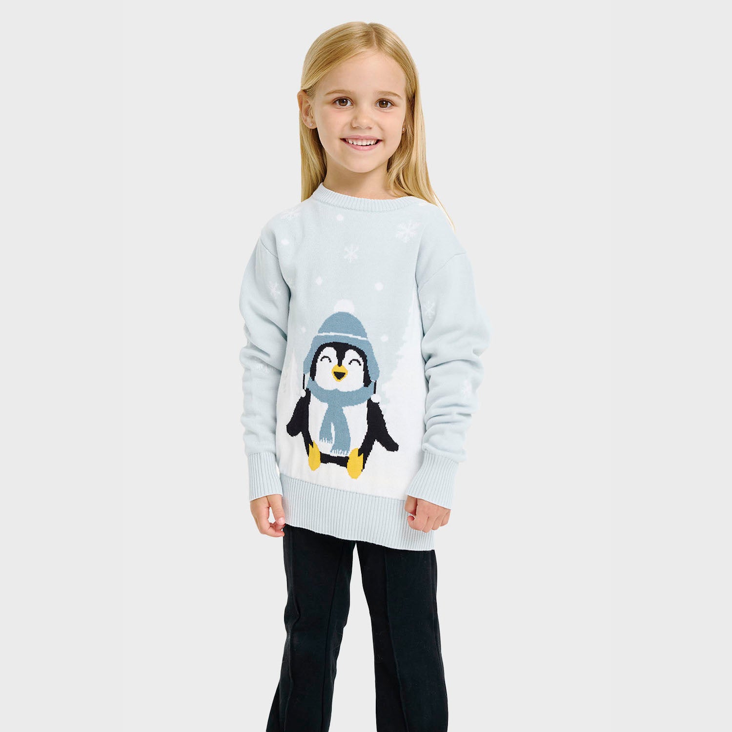 Den søde pingvin julesweater - Barn.
